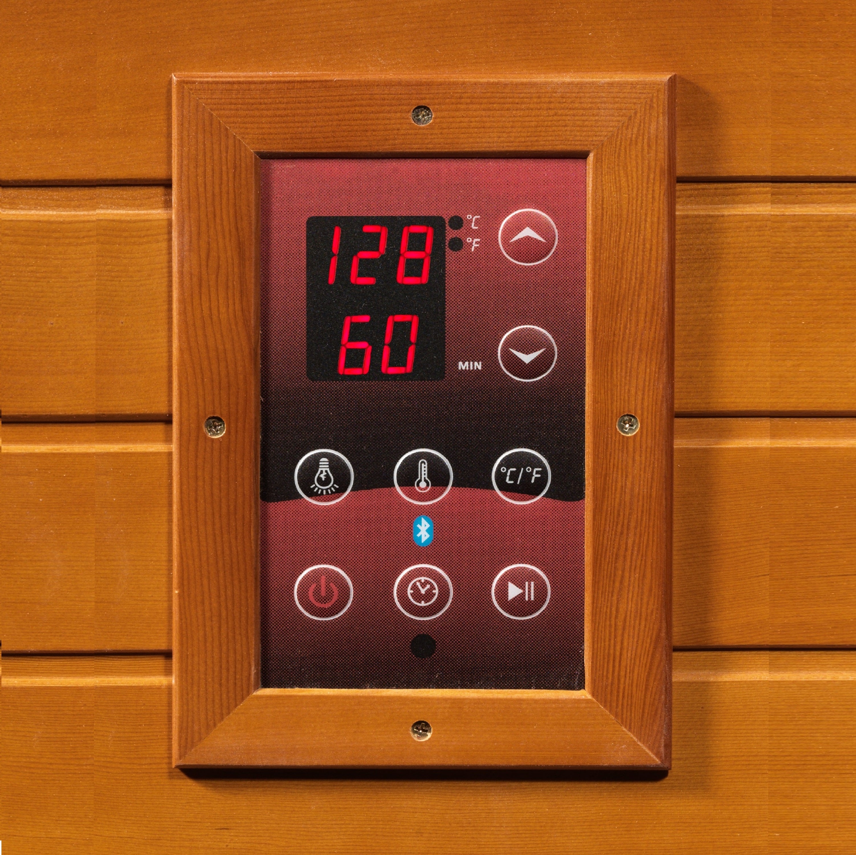 Dynamic Lugano 3–Person Full-Spectrum (Near-Zero EMF) Infrared Sauna (Canadian Hemlock) — with Chromotherapy & Bluetooth Audio