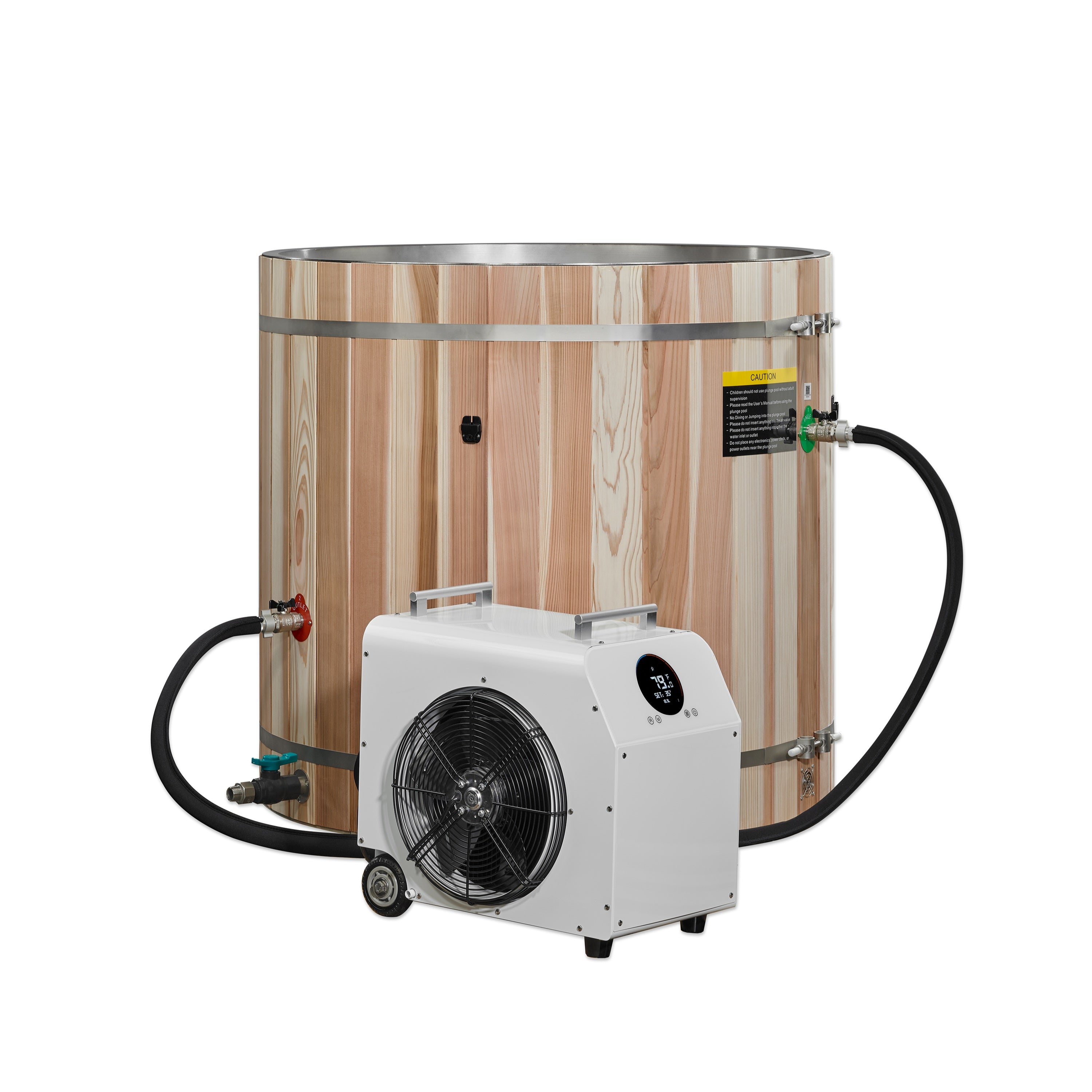 DCT Barrel - 304 Stainless Steel with Pacific Cedar Exterior — chiller sold separately