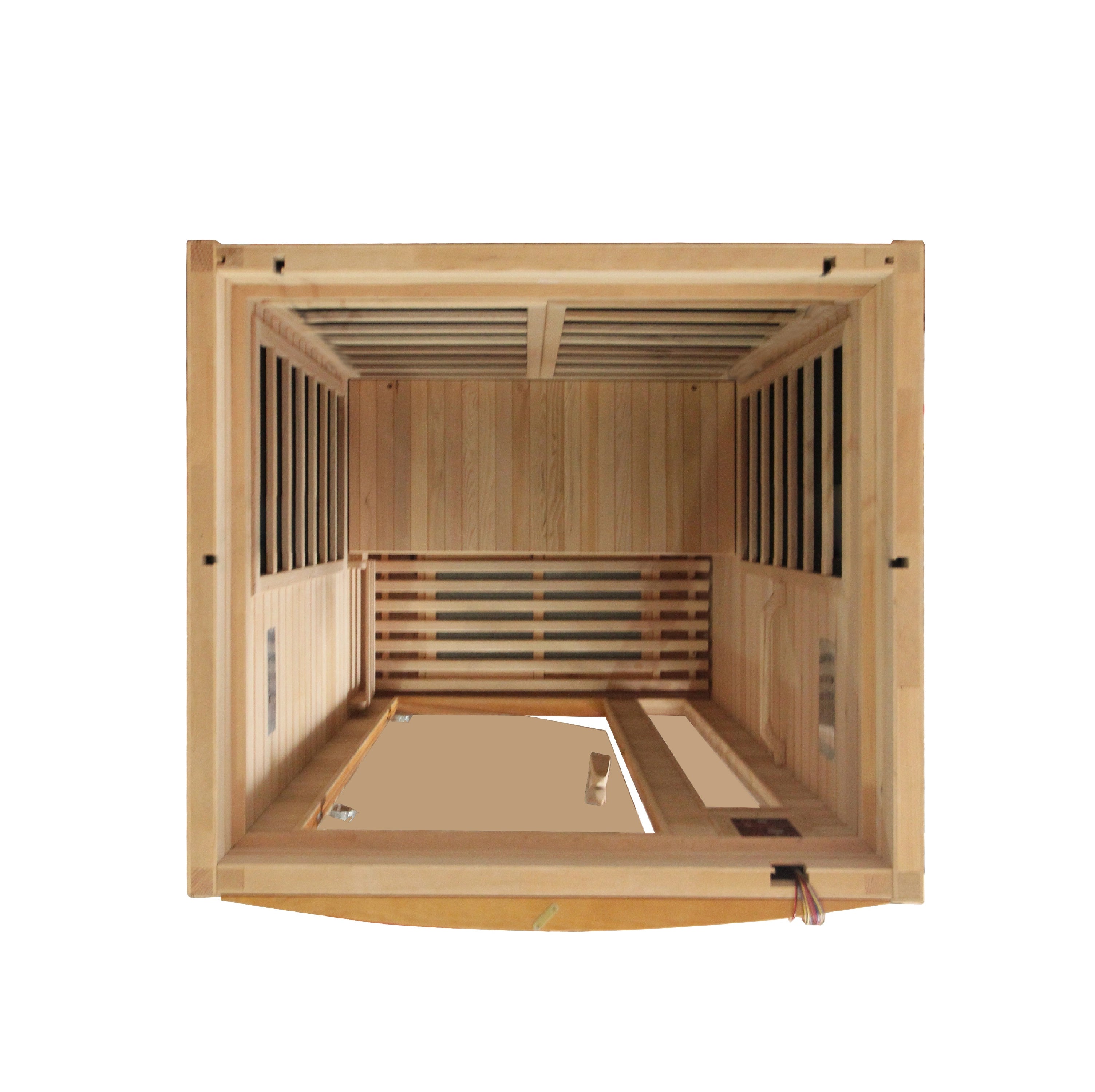 Dynamic Barcelona 1–2 Person Low-EMF Infrared Sauna (Canadian Hemlock) — with Chromotherapy & Bluetooth Audio