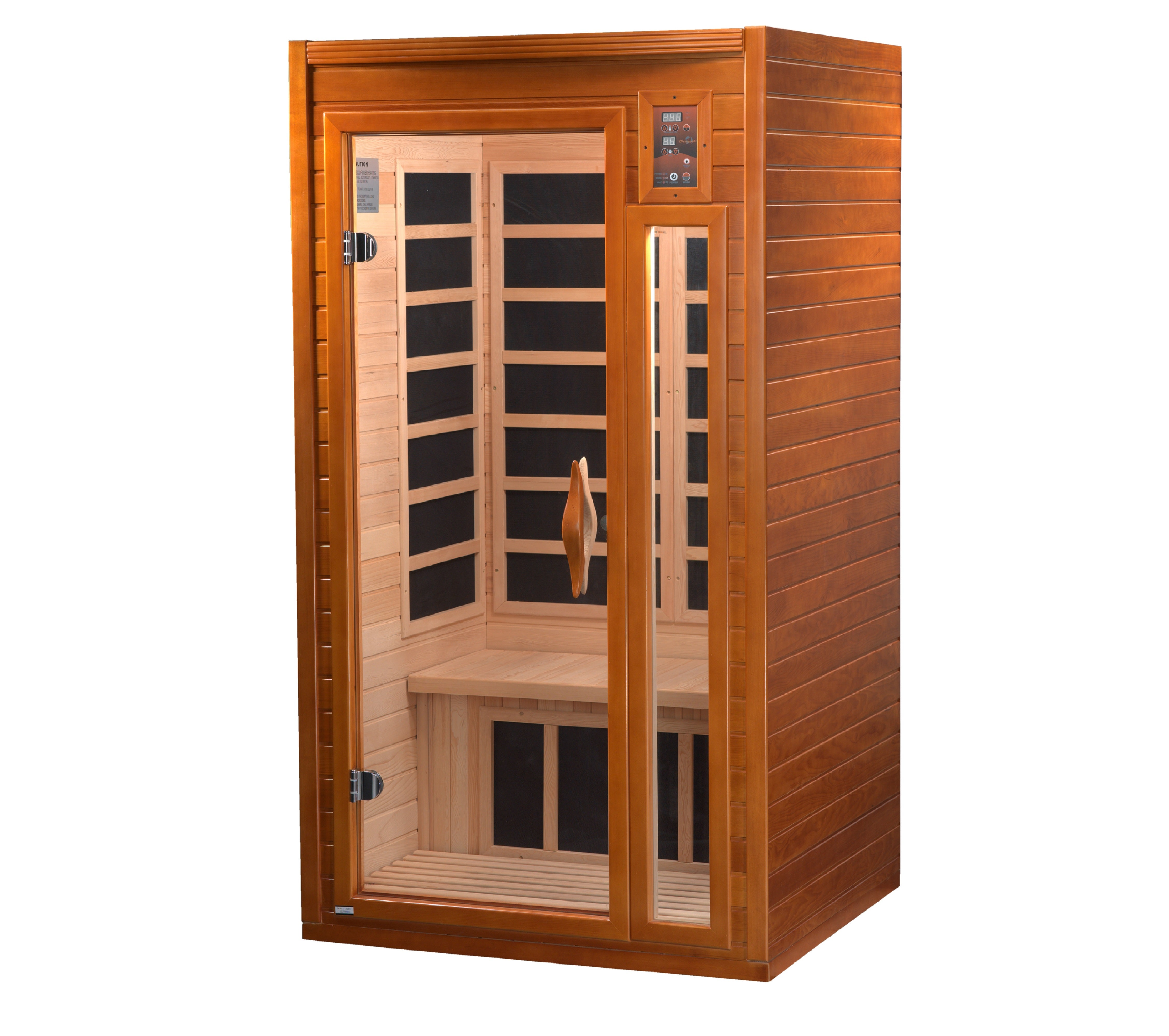 Dynamic Barcelona 1–2 Person Low-EMF Infrared Sauna (Canadian Hemlock) — with Chromotherapy & Bluetooth Audio