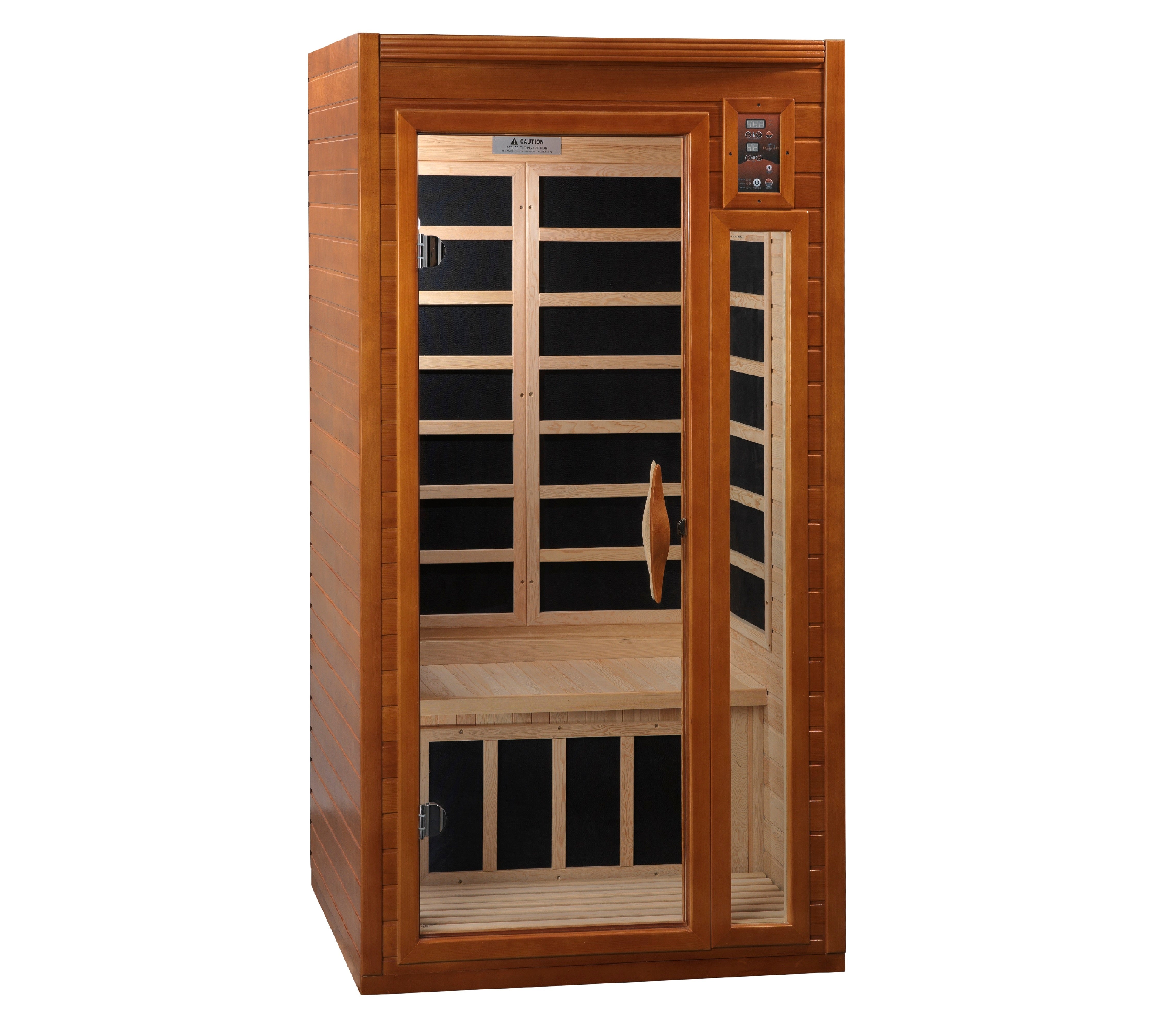 Dynamic Barcelona Elite 1–2 Person Ultra Low-EMF Infrared Sauna (Canadian Hemlock) — with Chromotherapy & Bluetooth Audio