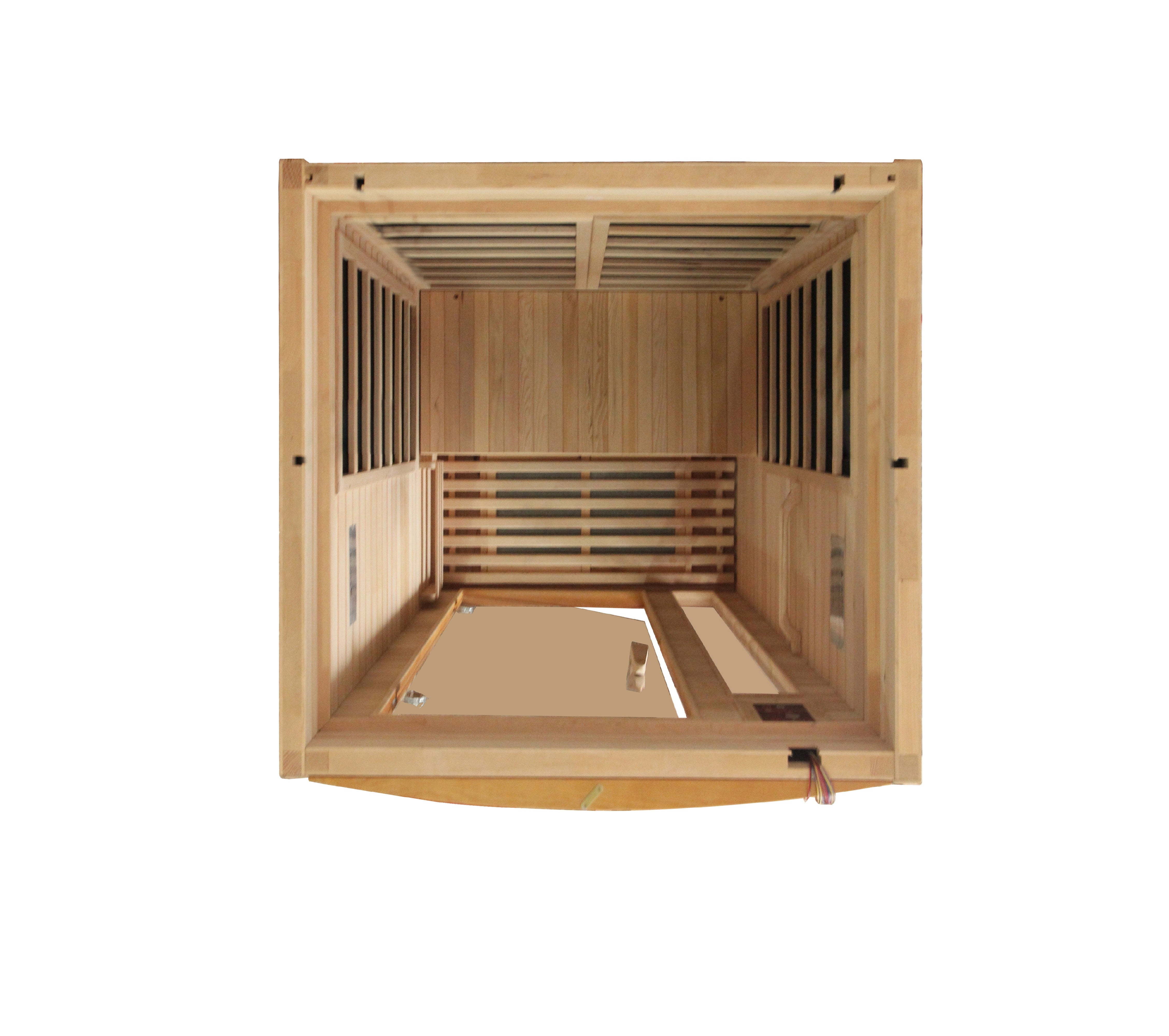 Dynamic Barcelona Elite 1–2 Person Ultra Low-EMF Infrared Sauna (Canadian Hemlock) — with Chromotherapy & Bluetooth Audio