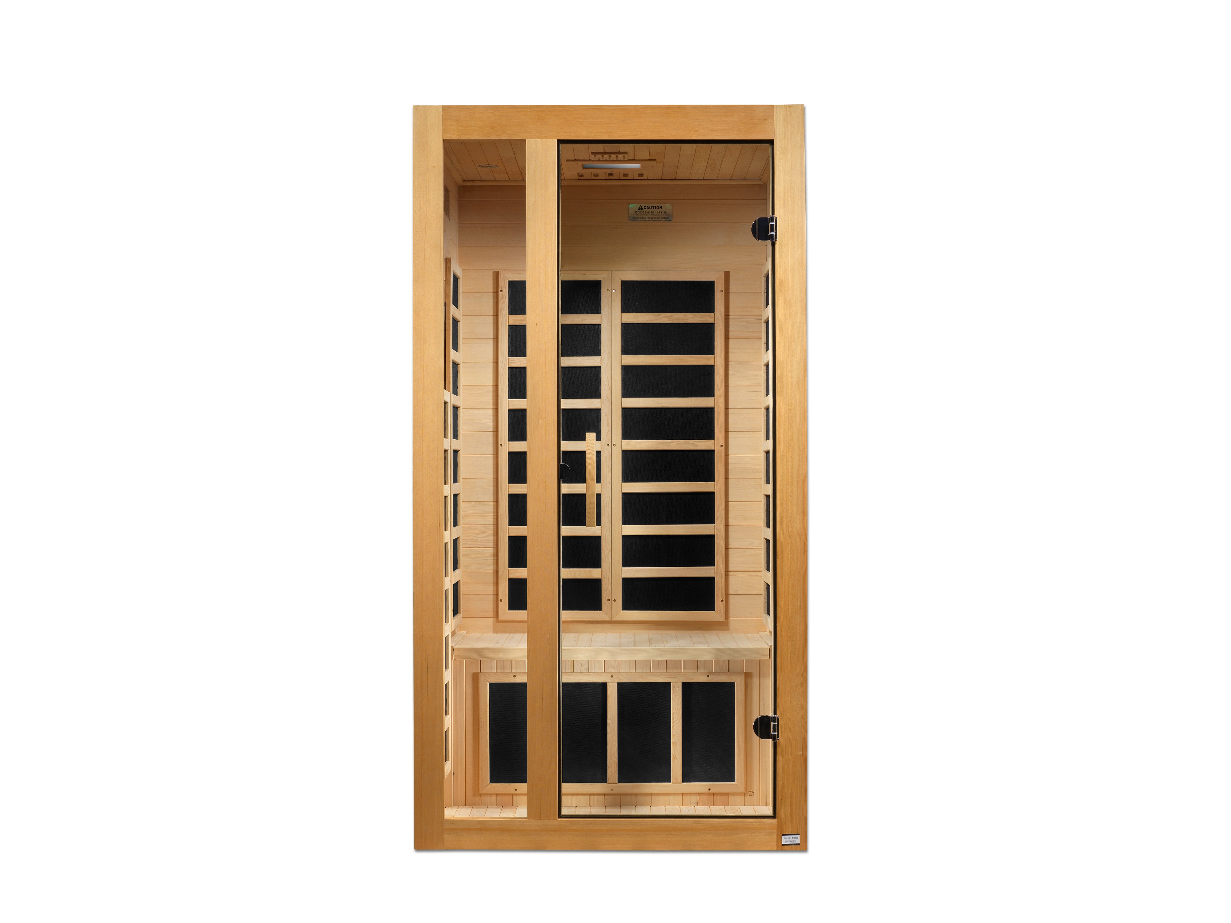 Dynamic Gracia 1–2 Person Low-EMF Infrared Sauna (Canadian Hemlock) — with Chromotherapy & Bluetooth Audio