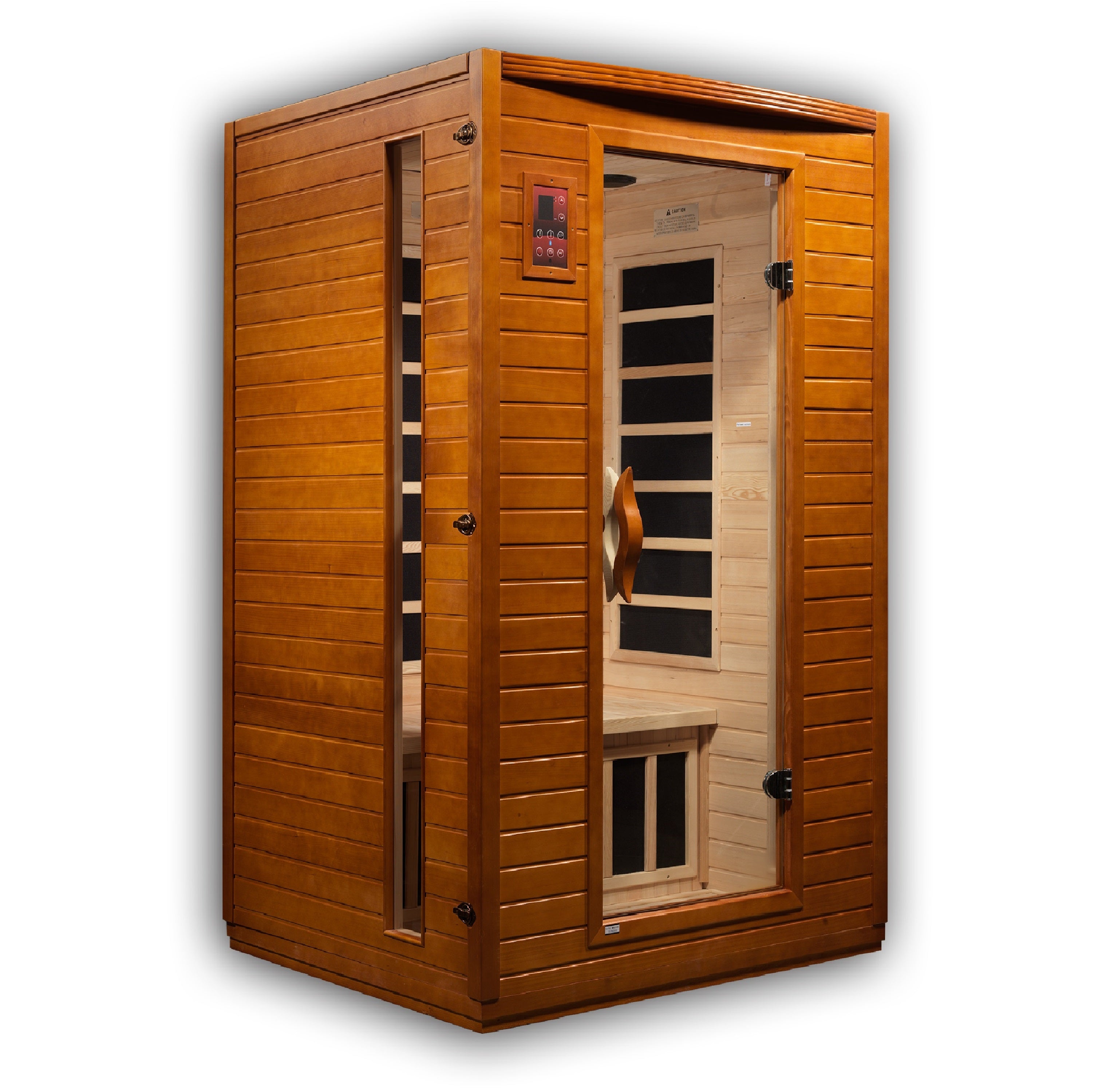 Dynamic Versailles 2–Person Low-EMF Infrared Sauna (Canadian Hemlock) — with Chromotherapy & Bluetooth Audio