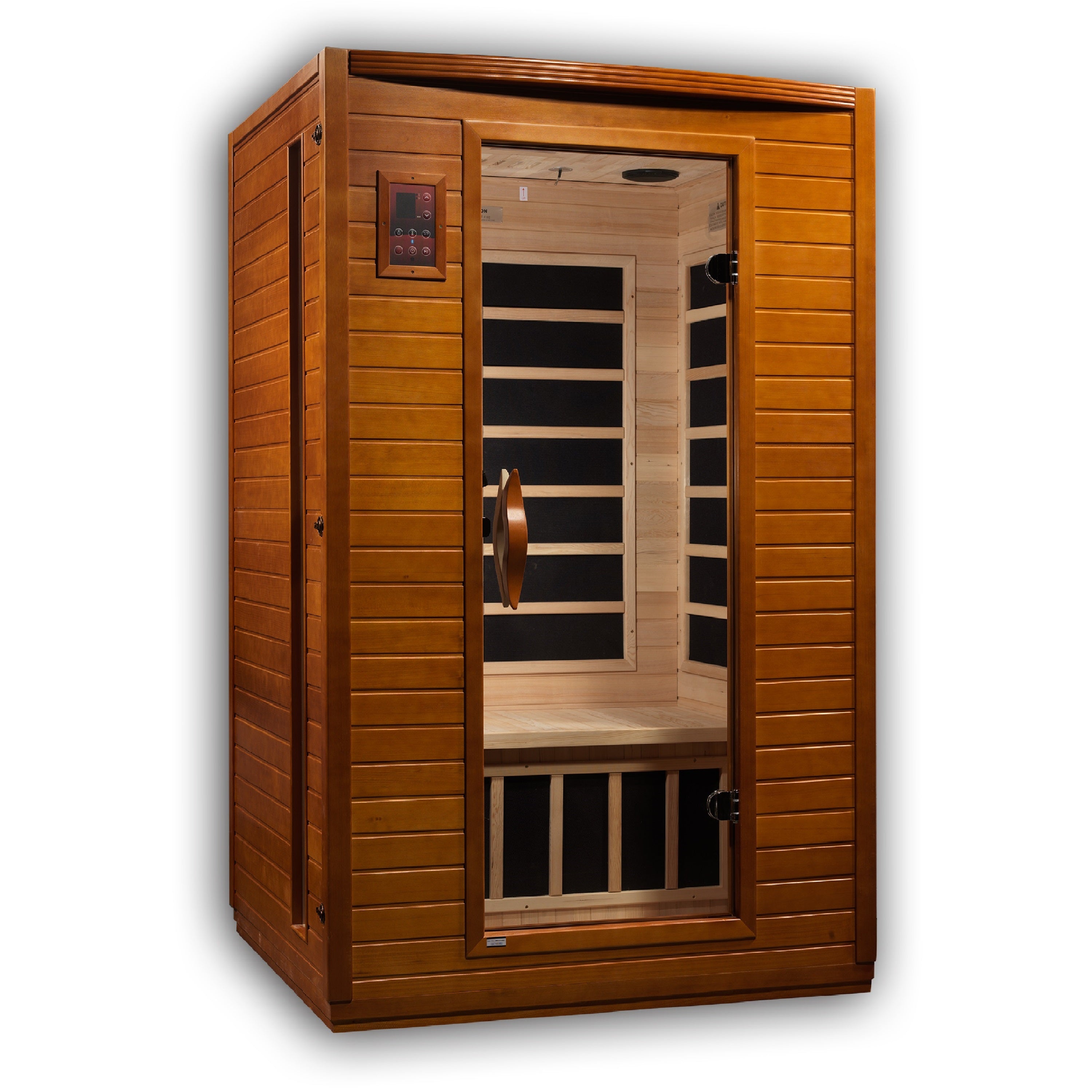 Dynamic Versailles Elite 2–Person Ultra Low-EMF Infrared Sauna (Canadian Hemlock) — with Chromotherapy & Bluetooth Audio