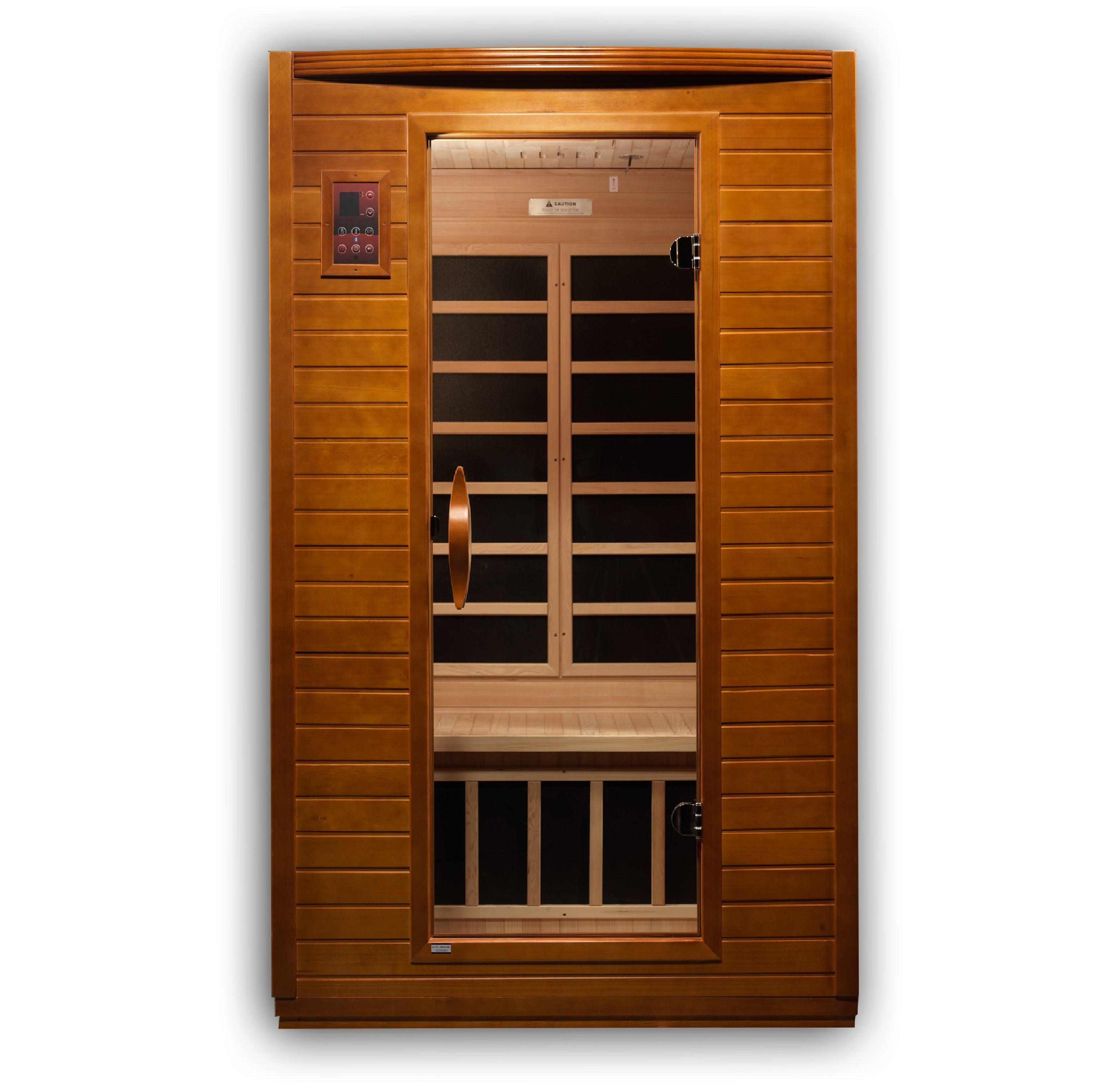 Dynamic Versailles 2–Person Low-EMF Infrared Sauna (Canadian Hemlock) — with Chromotherapy & Bluetooth Audio