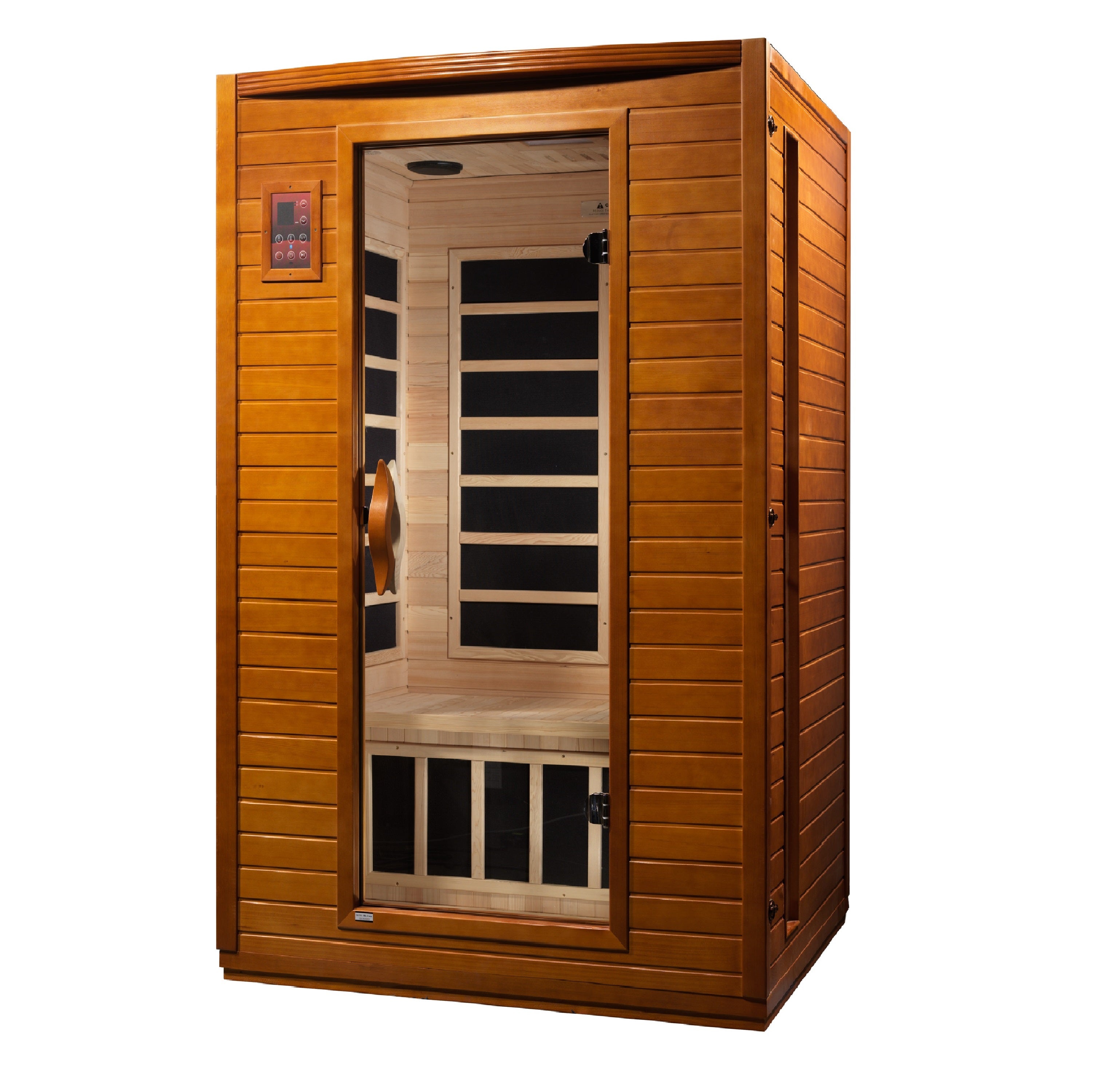 Dynamic Versailles 2–Person Low-EMF Infrared Sauna (Canadian Hemlock) — with Chromotherapy & Bluetooth Audio