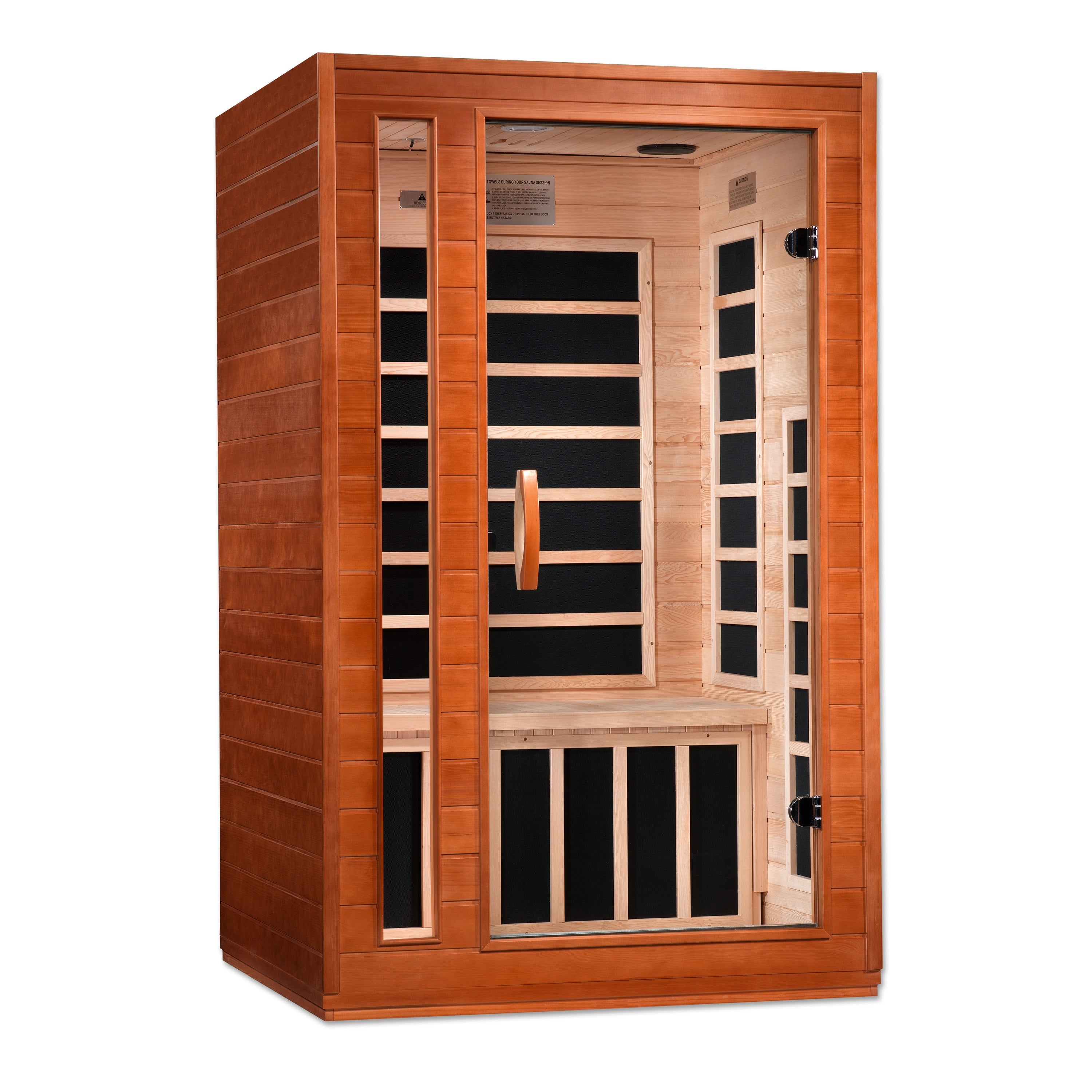 Dynamic Cordoba 2–Person Low-EMF Infrared Sauna (Canadian Hemlock) — with Chromotherapy & Bluetooth Audio