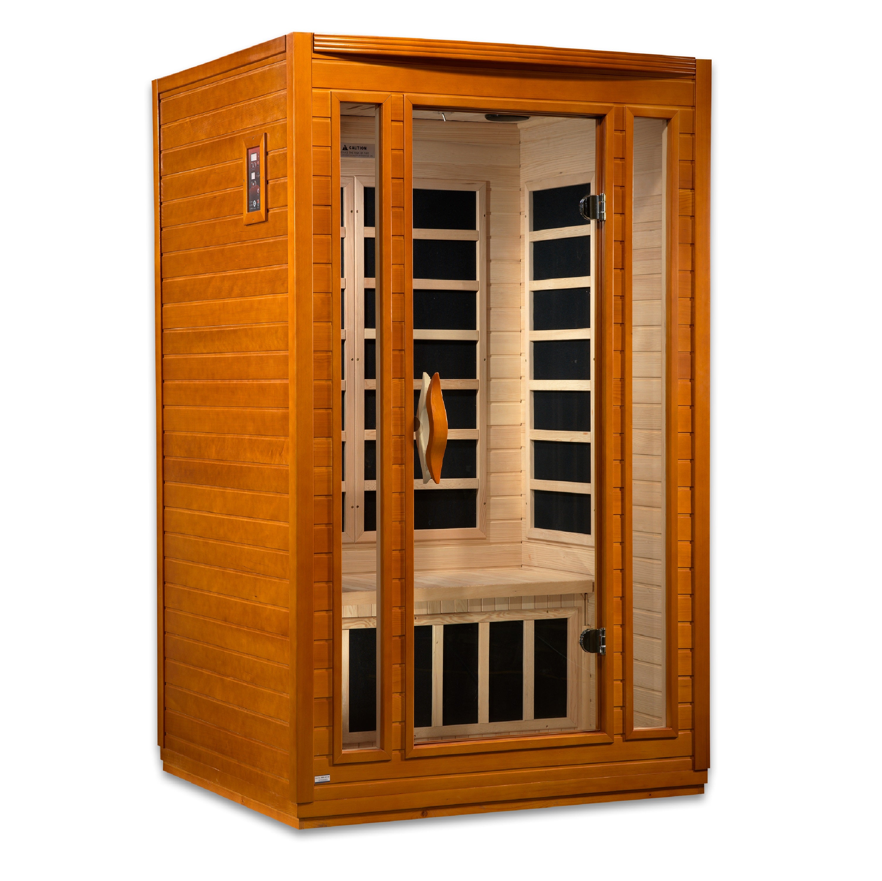 Dynamic San Marino Elite 2–Person Ultra Low-EMF Infrared Sauna (Canadian Hemlock) — with Chromotherapy & Bluetooth Audio