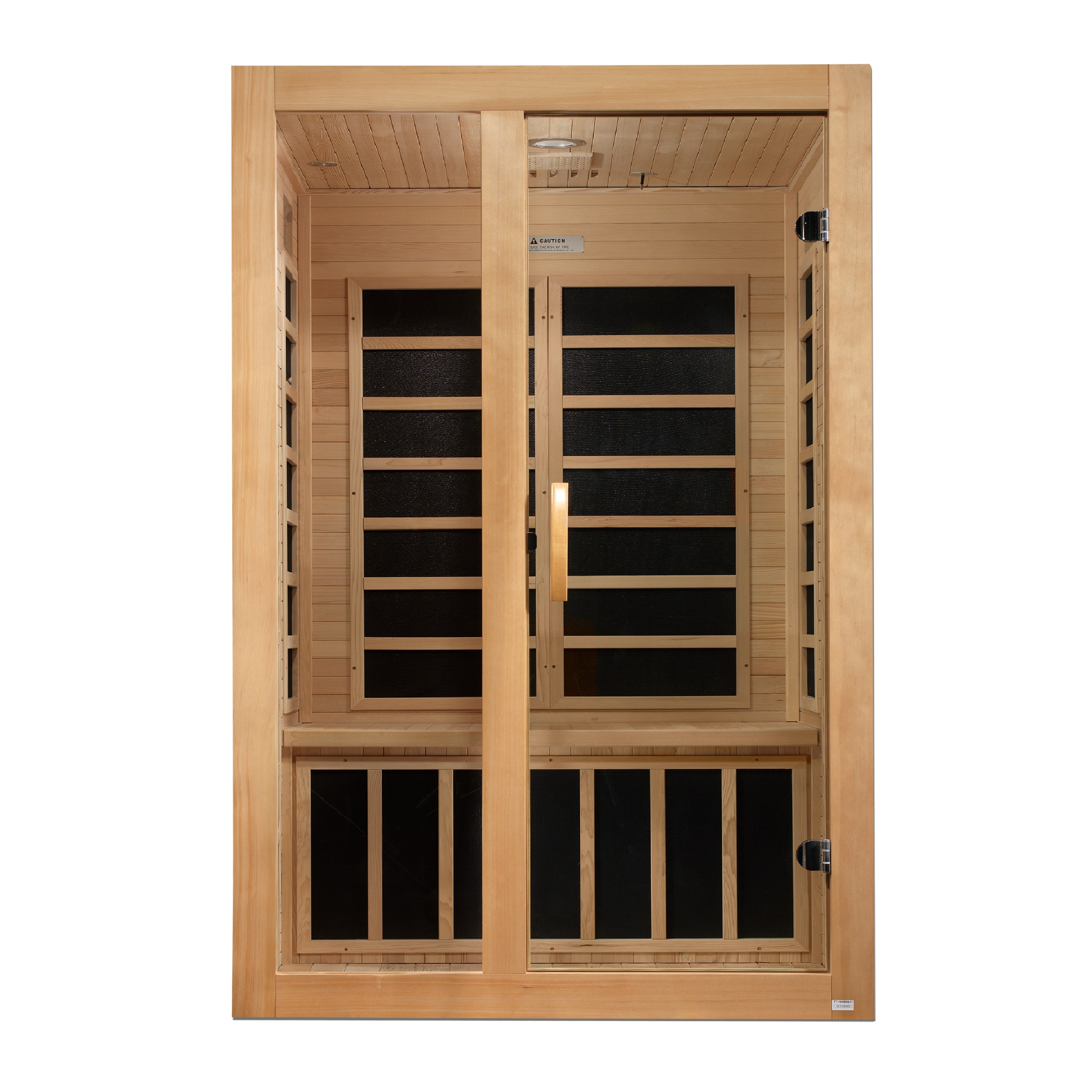 Dynamic Santiago 2–Person Low-EMF Infrared Sauna (Canadian Hemlock) — with Chromotherapy & Bluetooth Audio