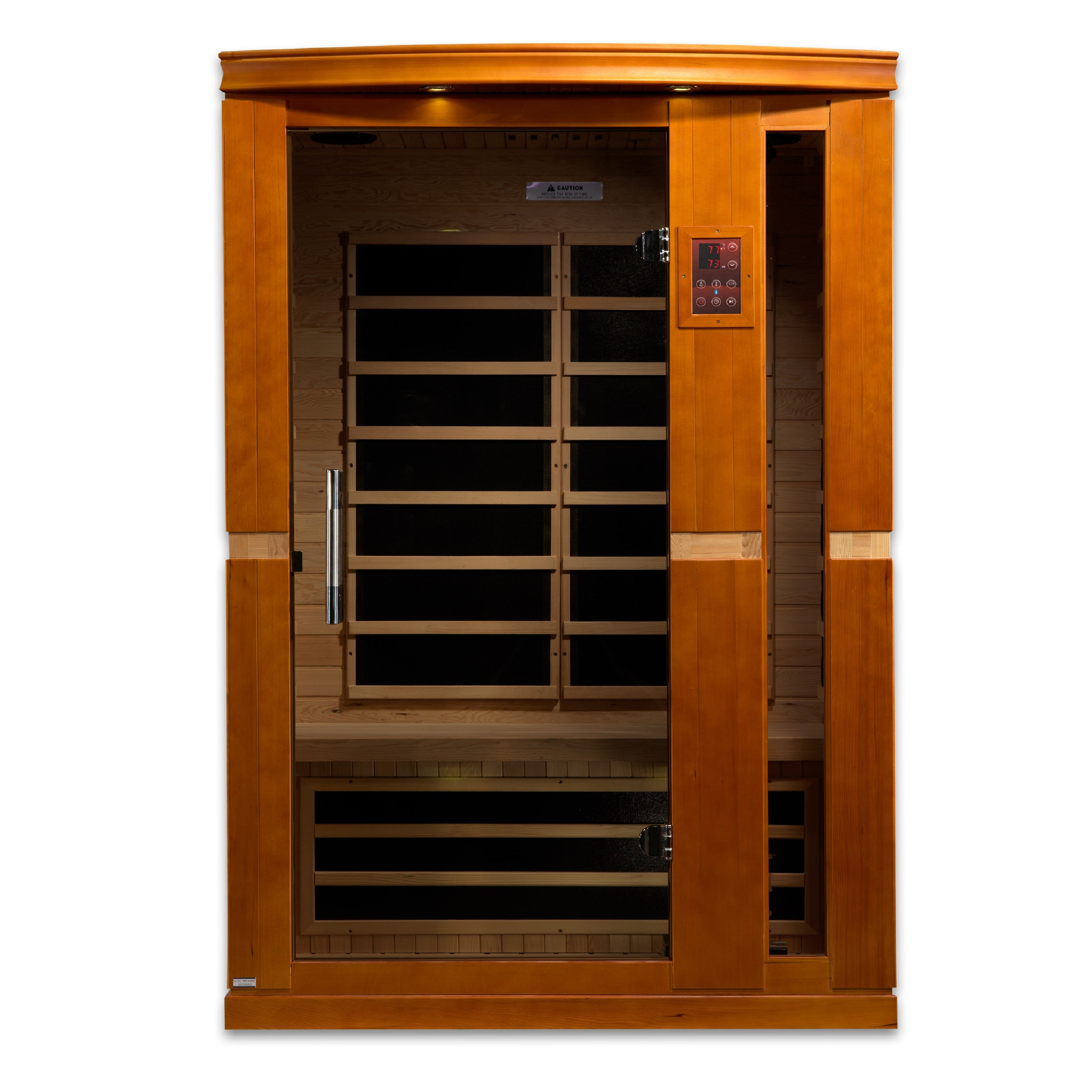 Dynamic Vittoria 2–Person Low-EMF Infrared Sauna (Canadian Hemlock) — with Chromotherapy, Bronze Glass & Bluetooth Audio