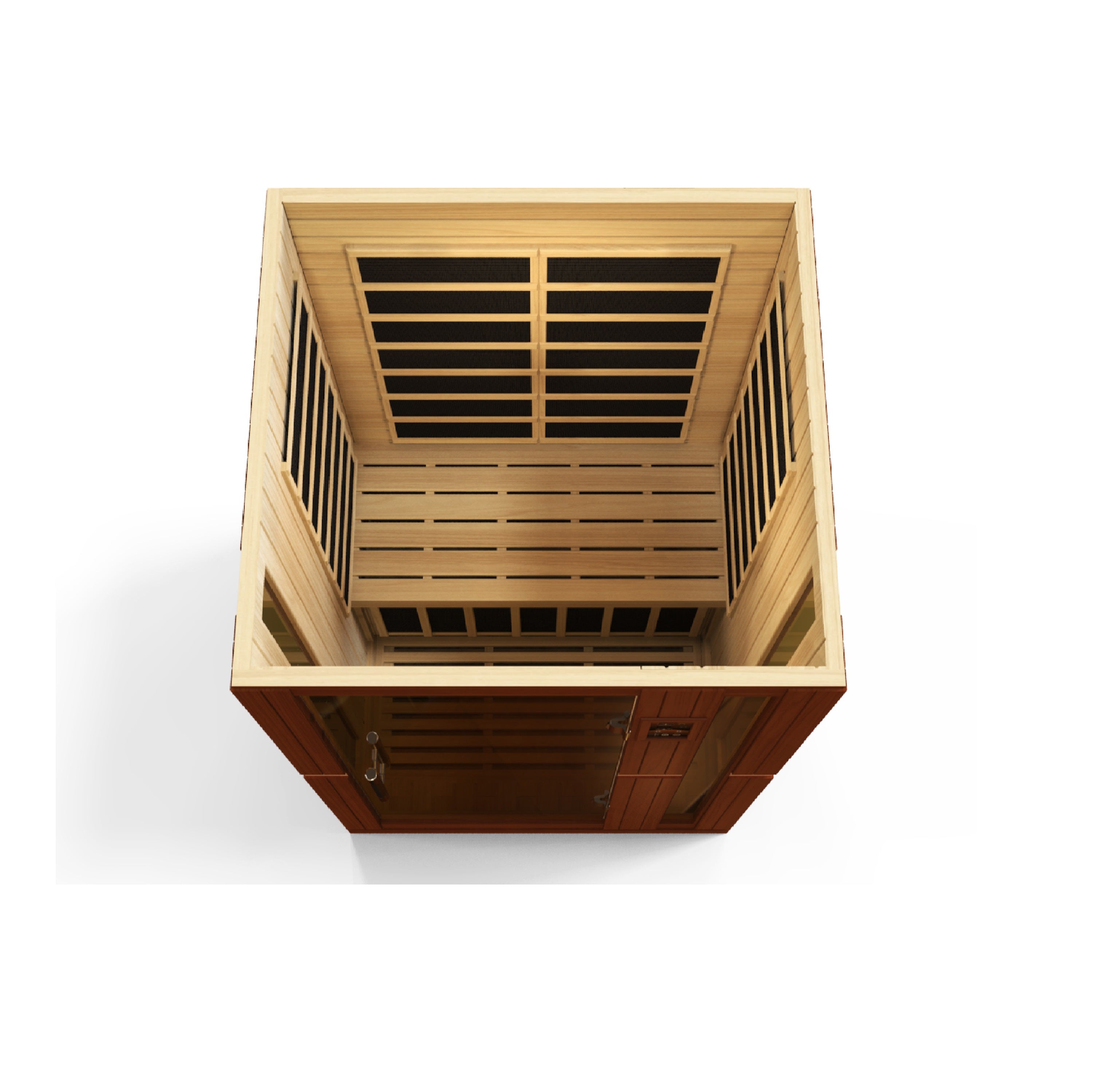 Dynamic Vittoria 2–Person Low-EMF Infrared Sauna (Canadian Hemlock) — with Chromotherapy, Bronze Glass & Bluetooth Audio