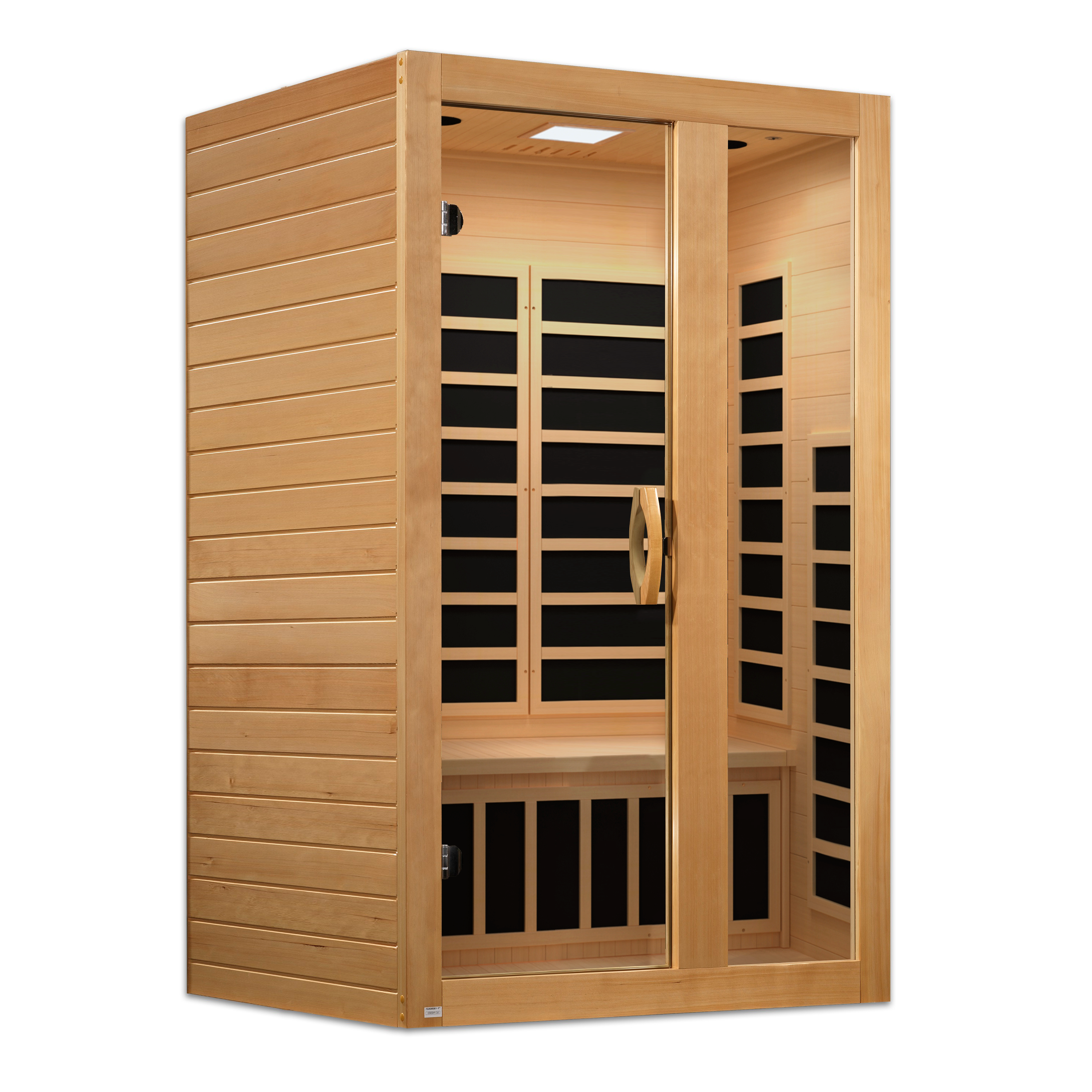 Dynamic Serena Elite 2–Person Ultra Low-EMF Infrared Sauna (Canadian Hemlock) — with Chromotherapy & Bluetooth Audio