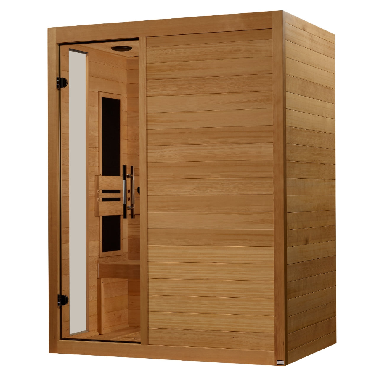 Dynamic Toscana 3–Person Low-EMF Infrared Sauna (Canadian Hemlock) — with Chromotherapy & Bluetooth Audio