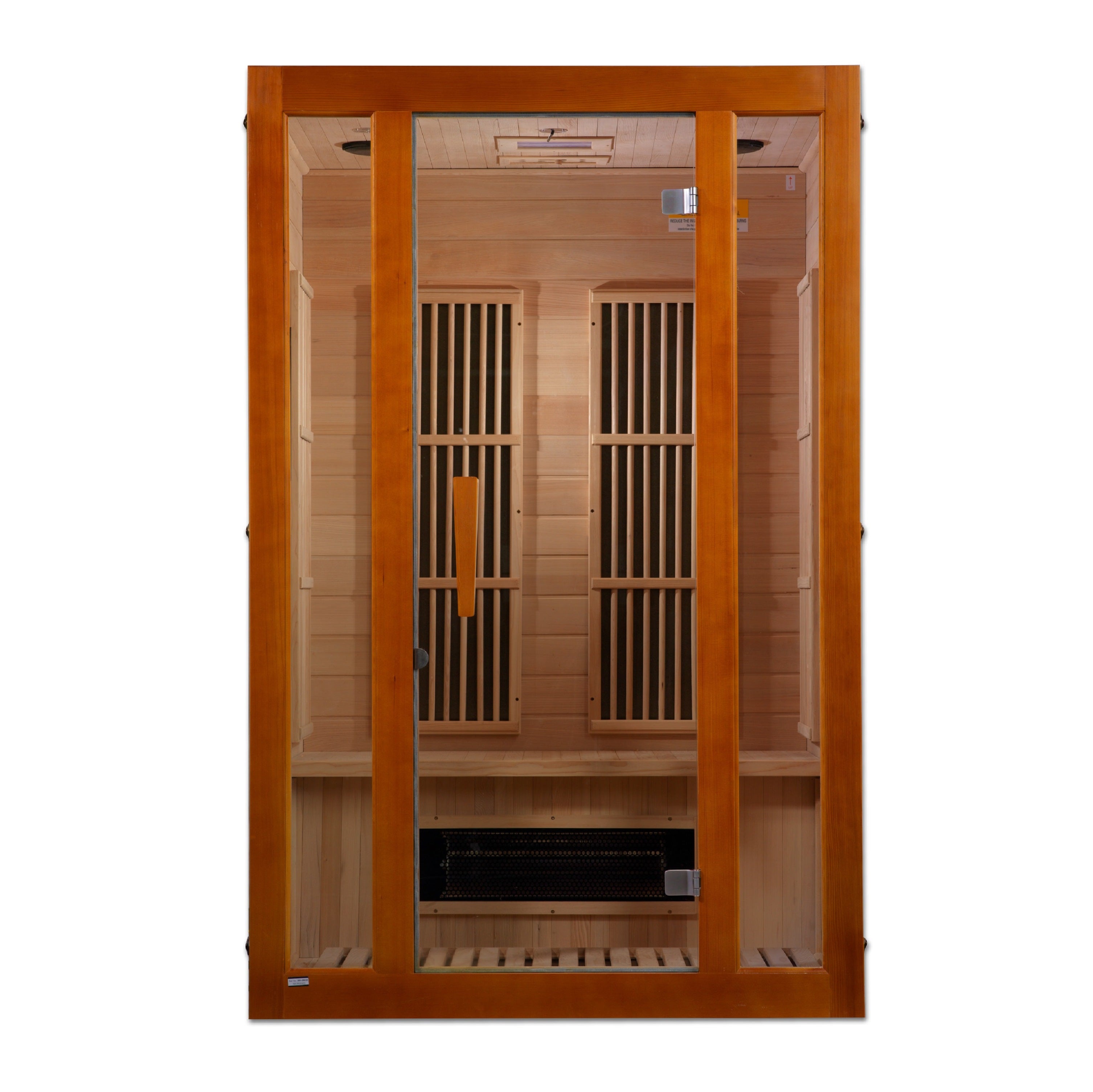 Maxxus 2–Person Low-EMF (5–10 mG) FAR Infrared Sauna (Canadian Hemlock) — with Chromotherapy & Bluetooth Audio
