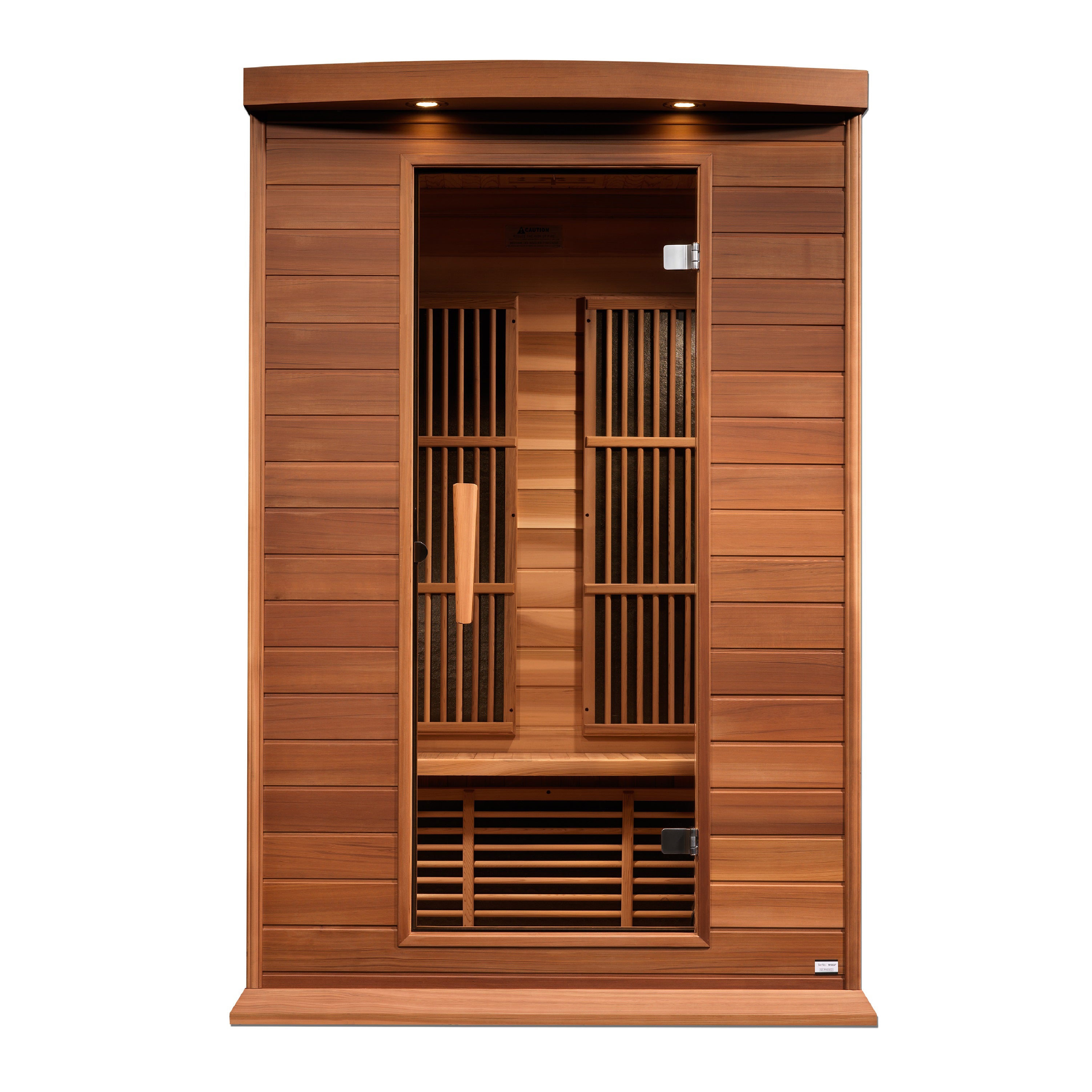 Maxxus 2–Person Low-EMF (5–10 mG) FAR Infrared Sauna (Canadian Red Cedar) — with Chromotherapy & Bluetooth Audio