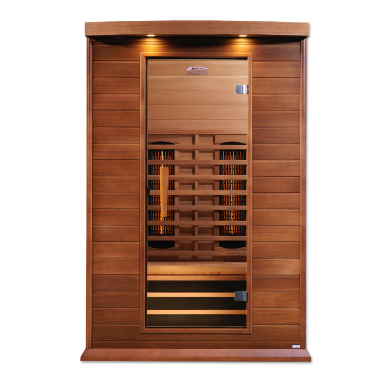 Maxxus 2–Person Full-Spectrum Near-Zero EMF FAR Infrared Sauna (Canadian Red Cedar) — with Chromotherapy & Bluetooth Audio