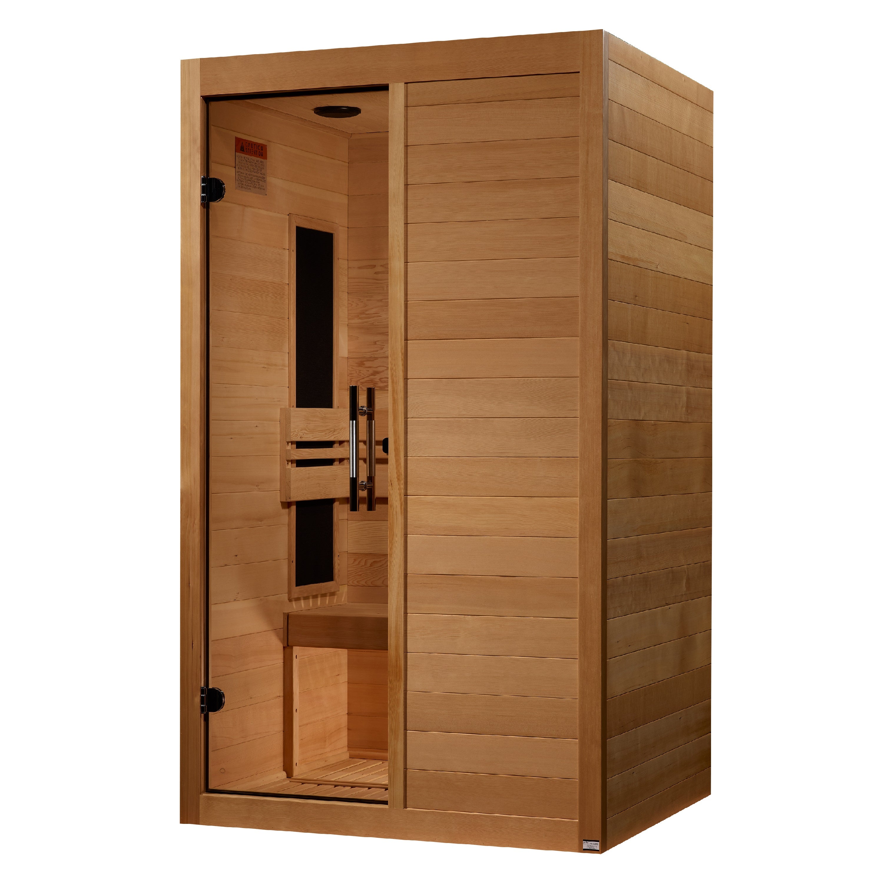 Maxxus S-Line Yoga 2–Person Low-EMF (5–10 mG) FAR Infrared Sauna (Canadian Hemlock) — with Chromotherapy & Bluetooth Audio