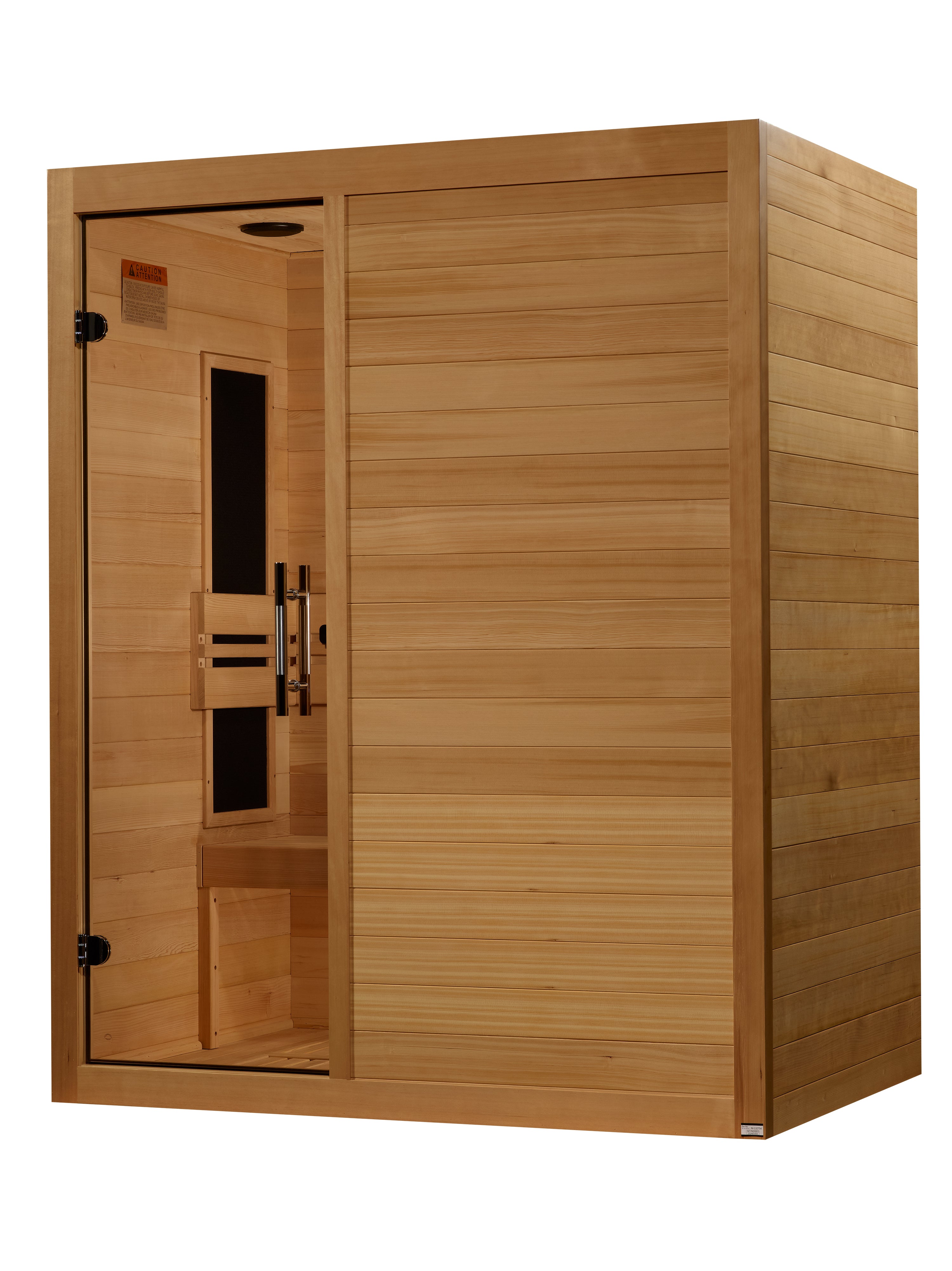 Maxxus S-Line Yoga 3-Person Low-EMF (5–10 mG) FAR Infrared Sauna (Canadian Hemlock)